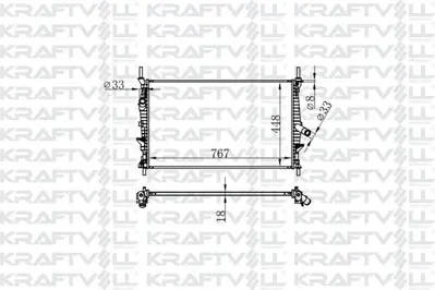 KRAFTVOLL 08040035 Motor Su Radyatoru Transıt Tuorneo Custom V362 V363 2,2tdcı 100ps - 125ps - 135ps - 140ps - 155ps 12 1771533 1776889 1789645 BK218005CA BK218005CB BK218005CC 1898101 MEBK218005CC RA0121250 66861