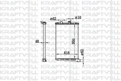 KRAFTVOLL 08040075 Motor Su Radyatoru Daf Cf 85 Fa - Cf 85 Far - Cf 85 Fag - Cf 85 Fat - Cf 85 Fac - Cf 85 Fax - Cf 85 
