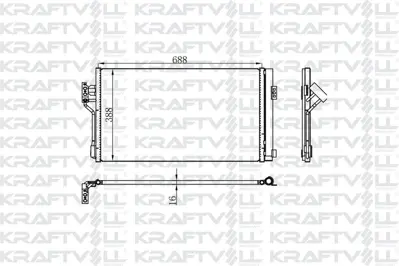 KRAFTVOLL 08060153 Klima Radyatoru Vıano W639 03> Vıto W639 03> 