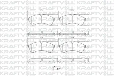 KRAFTVOLL 07010453 Fren Balatası On Crafter 2,0 16> Dasa-B-C \ Daua-B-C \ Dava \ Dawa Man Tge 2,0tdı 16> 
