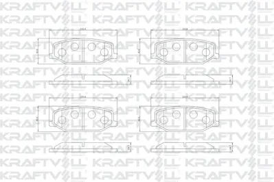 KRAFTVOLL 07010462 On Fren Balatası Jımny 98>04 Samuraı 86>00 Cabrıo 81>88 