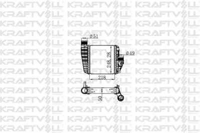 KRAFTVOLL 08030010 Turbo Intercooler Radyatoru P308 Iı C4 Pıcasso 14> P3008 Iı Suv 16> 