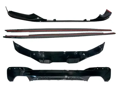 WENDERPARTS BA2308600 Lip-Difüzör Seti G30 Ön Alt; Yekpare + Arka; 2-Çikis + Marspiye Alt Lipleri -///M-Performance- 2017- A2308600