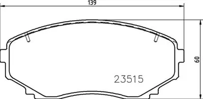 Valeo 671777 Dısk Fren Balatası (On) Mazda Cx5 2.2d 05 17> Mazda Cx7 2.3 2.5 2.2d 06 06> Mazda Cx9 2.5 3.7 01 07> 2454401 EHY23328Z FO957681 FD7517A LP2098 8890 PA336AF 8T432200BA 601335 PAD1607