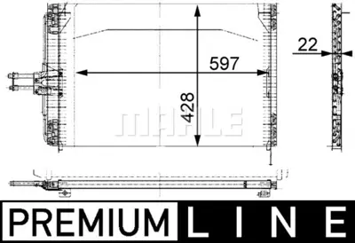 BEHR MAHLE AC 153 000P Klıma Radyatoru (Kondanser) Laguna I 1.8   2.0 16v 35162 723B49 816867 94201 DCN23020 TSP0225061