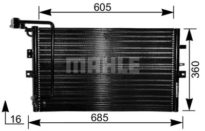 BEHR MAHLE AC 189 000S A C Condensersaab 9-5 261260 350203448000 35269 359003221510 94301 DCN25002 TSP0225151