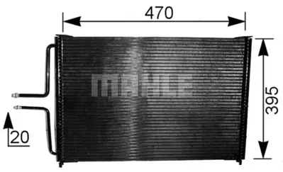 BEHR MAHLE AC 222 000S A C Condenserrenault Espace Iıı 35533 816867 94322 DCN23020 RT5236 TSP0225362
