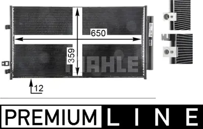 BEHR MAHLE AC 33 000P A C Condenserjeep Renegade 350203169000 DCN06016 RA7111410