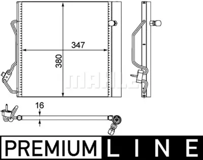 BEHR MAHLE AC 451 000P A C Condensersmart Cıty Coupe (W450) 350203629000 35720 35874 717M30 940192 MC5010 MCA5010D ME303C002