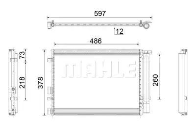 BEHR MAHLE AC 916 000P Kondenser ( Klıma Radyatoru) 940404