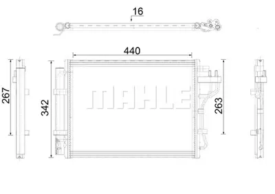 BEHR MAHLE AC 917 000P Kondenser ( Klıma Radyatoru) 350203802000 350414 940592 CF20369 DCN41023 HY5445D M7540640