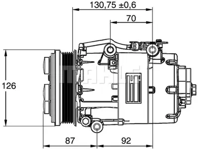 BEHR MAHLE ACP 861 000P Klıma Kompresor Komple C-Max (Dm2) 2.0 Tdci 07>10 Kuga I 2.0 Tdci 10>12 Volvo V50 (545) 2.0 D  05>10 18025 18025A 32250 32250G 813737 890090 ACP792 DCP10017 TSP0155407