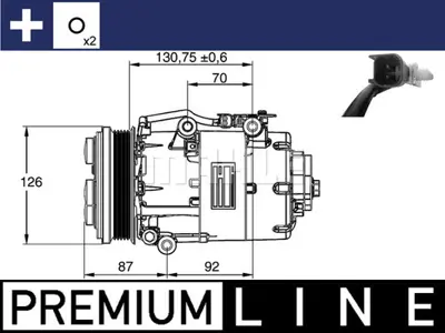 BEHR MAHLE ACP 861 000P Klıma Kompresor Komple C-Max (Dm2) 2.0 Tdci 07>10 Kuga I 2.0 Tdci 10>12 Volvo V50 (545) 2.0 D  05>10 18025 18025A 32250 32250G 813737 890090 ACP792 DCP10017 TSP0155407