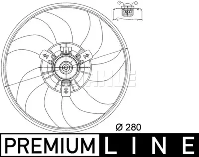 BEHR MAHLE CFF 165 000P Radiator Condenser Fan Opel Corsa C 47012 69422331010 69422571010 EV200710
