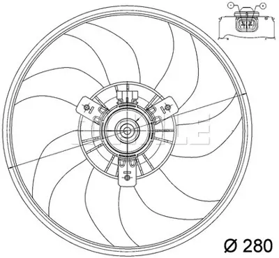 BEHR MAHLE CFF 165 000P Radiator Condenser Fan Opel Corsa C 47012 69422331010 69422571010 EV200710