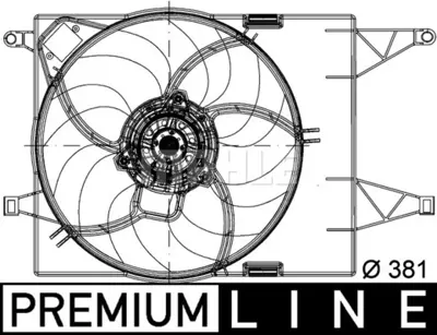 BEHR MAHLE CFF 202 000P Radiator Condenser Fan Fıat Lınea 1.4 8v -Ac 
