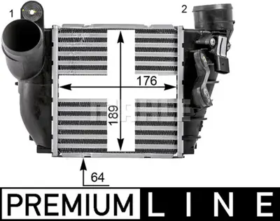 BEHR MAHLE CI 22 000P Charge Air Cooleraudı A3  I 96-03 114303 30847 351319203610 801M04A 801V04 817205 817457 96488 M801010A M8010190 M801019A