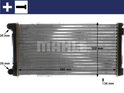 BEHR MAHLE CR 1109 000S Radiatorfıat Punto F.L.'03 1,9jtd 232913 350213168000 53249 61899 732913 DRM09103 FT2301 FTA2301 RA0111000