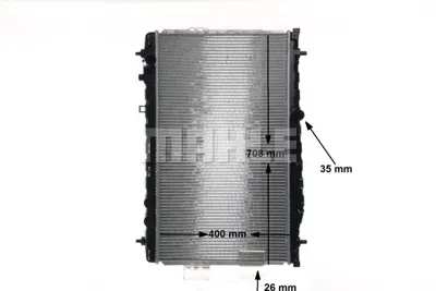 BEHR MAHLE CR 1295 000S Motor Su Radyatoru 53353 54M23 67032 HY2077