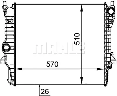 BEHR MAHLE CR 1360 000P Radiatorjaguar S-Type 606560