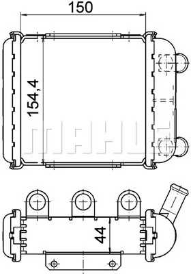 BEHR MAHLE CR 1399 000P Radiatoraudı S6   4.2 AI2256