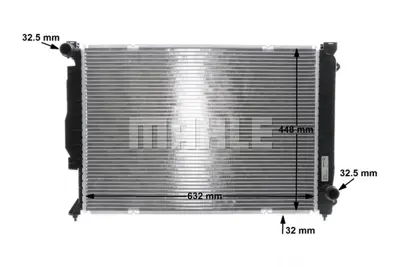 BEHR MAHLE CR 1416 000S Motor Su Radyator Audı A6 2,5 Tdı 98>05 Bcz Bdg Bfc 1M16 350213165500 53443 60422A 7020017 734752 AD032R010 AI2139