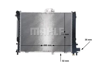BEHR MAHLE CR 211 000S Radiatorsaab 9000 I 2.0 İ 504140 64033A 64049 732108 DRM25005 DRM25008 RA0240100 RA0240110