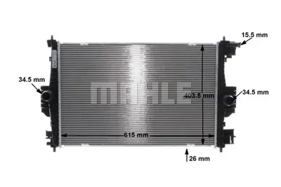 BEHR MAHLE CR 2121 000S Motor Su Radyatoru 636012 TSP0524061