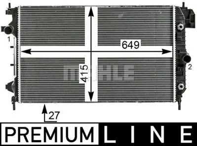 BEHR MAHLE CR 27 000P Radiatorsaab 9-3 (2002>) 53132 735086 SB2064