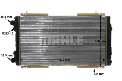 BEHR MAHLE CR 474 000S Radiatorrenault Trafıc Iı 50403 730944