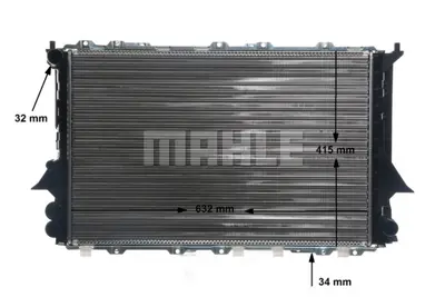 BEHR MAHLE CR 591 000S Radiatoraudı 100 Iv 51318 60458 730362 AI2081 AIA2081