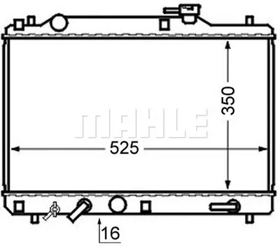 BEHR MAHLE CR 749 000S Radiatorsuzukı Baleno 53208 64176 64193 DRM47002 RA0420031