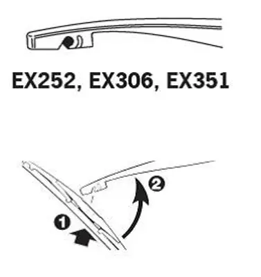 İthal EX 252 Trıco Exactfıt Arka Sılgı Supurgesı Tek 250mm 