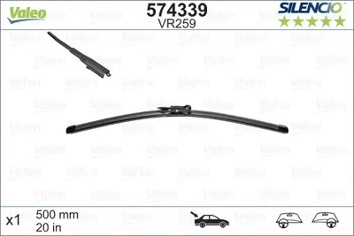 Valeo 119512 Sılecek Supurgesı Arka (X1) Insıgnıa (500mm)   (Swf) 61610034739 1272339 QAW020 574339 575908 574390 288904355R 574648 574643 390495