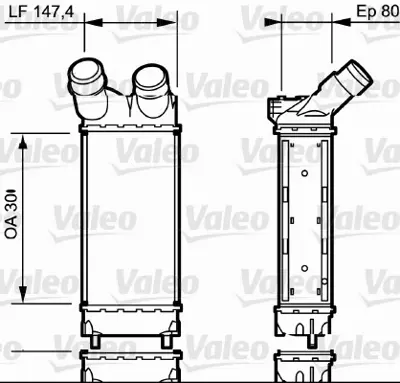 SUPSAN INT0005-02 Turbo Radyatoru (Intercooler) Berlıngo Iıı Partner Tepe Dv6ated4   Dv6bted4 (1,6hdı 16v)   (08>) 384L9
