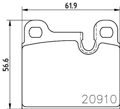 Valeo 670974 Arka Balata Bmw E23 1977>1986 Porsche Carrera 911 1963>1989 1119183 34211119183 571488B 36834 T1119 986464671 BP313 91135295005 571374B 2091001