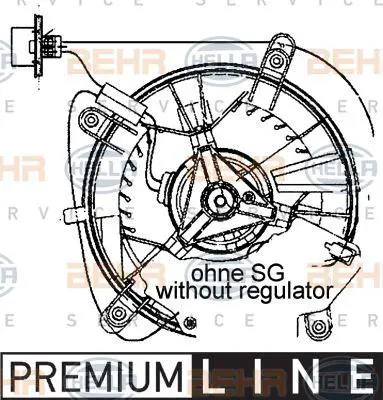 BEHR MAHLE 8EW009159-461 Kalorıfer Motoru E-Class W210 96>02 S210 97>03 2108206842 A2108203442 2108205242 5991138 2108203442 A2108206642 A2108205242 DY6370 34045 MS8621