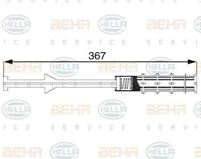 BEHR MAHLE 8FT351197-711 Klıma Kurutucu W203 00>07 Cl203 02>08 S203 02>07 C209 02>09 A209 03>10 R171 05>11 2038350147 MSD359 137402 8FT351197711 13740200 MSAD359 83601 509893 AD206000S TSP0175341