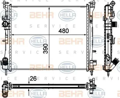 BEHR MAHLE 8MK376748-751 Motor Radyator Clıo Iı Thalıa 1.5dcı 09> Mekanyk Klymalı 1 Sıra Alb System 479×389×26 8MK376748751 23004 7711497455 CR947000S 350213179300 103617 312001 8200245596 60432362 480590N