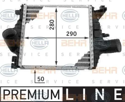 BEHR MAHLE 8ML376724-121 Turbosarj Radyatoru V-Class 638 2 96>03 Vıto 638 96>03 30004357 6385012901 A6385012901 137440N 818590 817M25A 240275 MS4357 IC83 102398