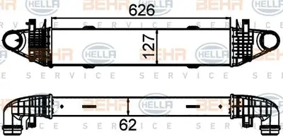 BEHR MAHLE 8ML376899-191 Turbosarj Radyatoru W204 07>14 S204 07>14 C204 11> W212 09>15 C207 10>16 A207 10>16 4881318 2045000000 96598 KMSA4596 818679 A2045000000 MS4596 7063028 CI428000S 30314