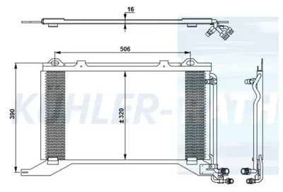 BEHR MAHLE 8FC351037-171 Klıma Radyatoru E-Class W210 97>02 S210 97>03 2018300370 A2018301270 2018301270 A2018300370 115102 2108300770 2108300370 BSG60525025 359003221050 8FC351037171