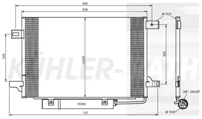 BEHR MAHLE 8FC351301-674 Klıma Radyatoru A-Class W169 04>12 B-Class W245 05>11 1695000354 K9629200 1695000754 8880400415 R8840200 351301674 1695001254 R8840201 K9629 E2791