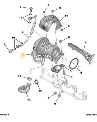 PSA 1651971080 Est Türbini GM 1610428080, GM 1651971080, GM 375S1, GM 55212338, GM 55216669, GM 55221180, GM 55237520, GM 71724492, GM 71724956, GM 860496