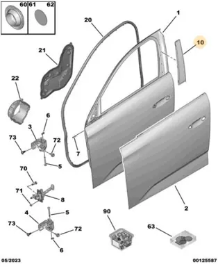 PSA 9830836480 Çıta 9830836480