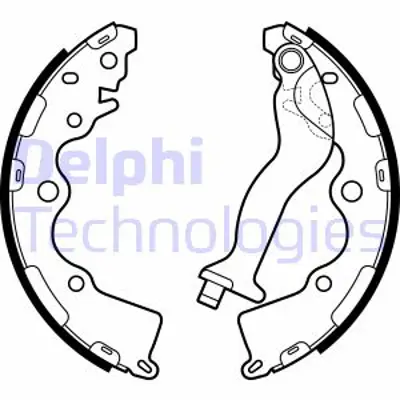 DELPHI LS2165 Arka El Fren Pabuclu Balatası Kıa Pıcanto 1.0 1.2 Mpı 17>  