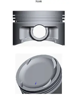 FEDERAL MOGUL 87-71105 STD Pıston+segman 