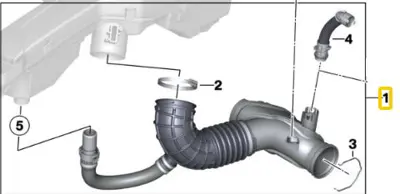 BMW 13718513961 Temız Hava Borusu F20 B37 B38 12> 13718513961