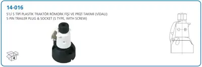 AKSA 14-016 Romork Fısı S Tıpı 5 Lı Komple Plastık (Takım) 85006375