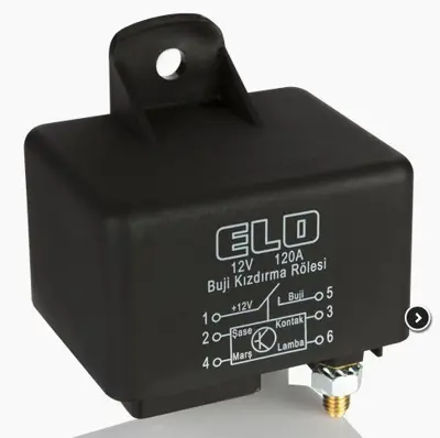 ELO 201.008.001 Kızdırma Rolesı J9 Unıversal 12v (Su Gecırmez) 